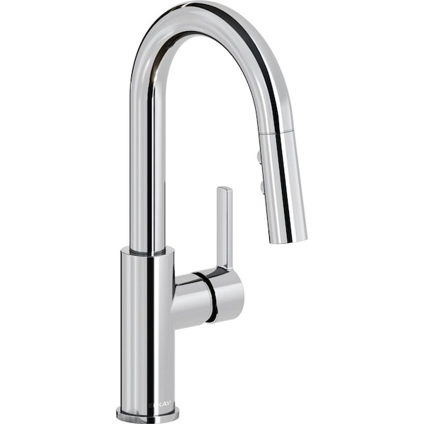 Elkay Avado Single Hole Bar Faucet with Pull-down Spray and Lever Handle Chrome LKAV3032CR - main